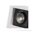 carré downlight personnalisé 2 * 7W